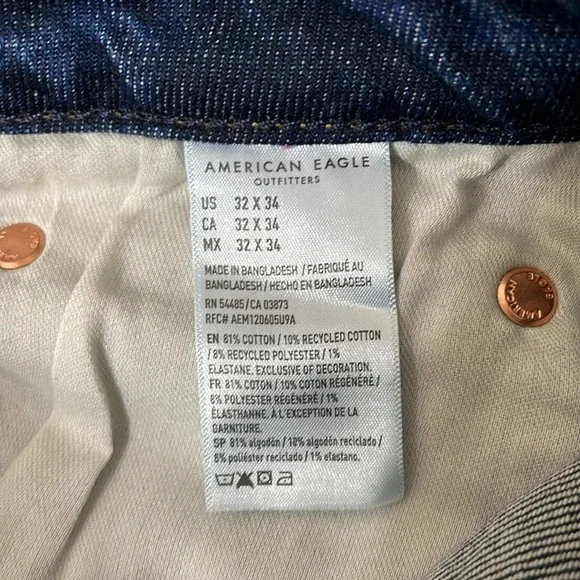 American Eagle Outfitters Airflex+ Slim Straight Jeans size 32X33.5